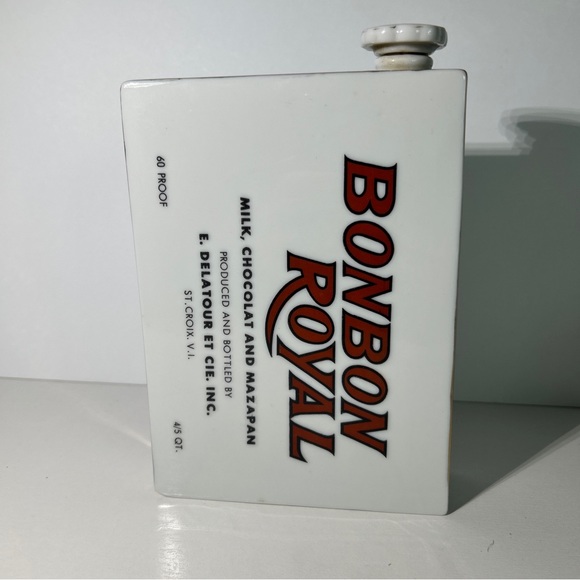 BonBon Royal Liquor Decanter Empty Ceramic Bottle Box Of Chocolates With Cork - Picture 3 of 6